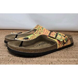 Birkenstock Sandals Mens‎ 10 EU 43 Gizeh Pap African Wax Gold Casual Thongs